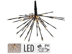 Decoratiune de Craciun Christmas Inflorescenta 72LED extra alb cald