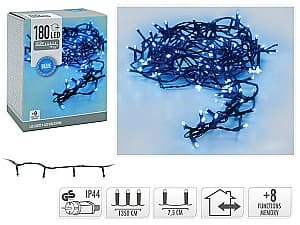 Luminite de Craciun Christmas Fir 180LED albastre