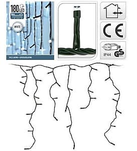 Рождественские огни Christmas Сосульки 180LED белый