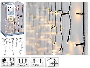 Рождественские огни Christmas Сосульки 90LED теплый белый