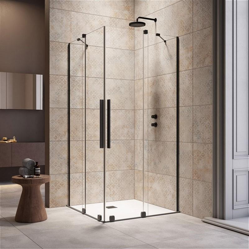 Стеклянная душевая дверь Radaway Furo KDD Black 90 900x2000 ST (10105090-54-01L)