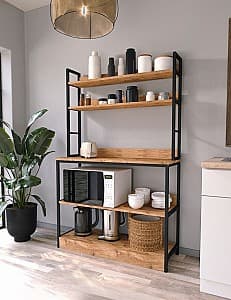 Etajera Fabulous 5 Shelves 36x101 (Pine/Black)