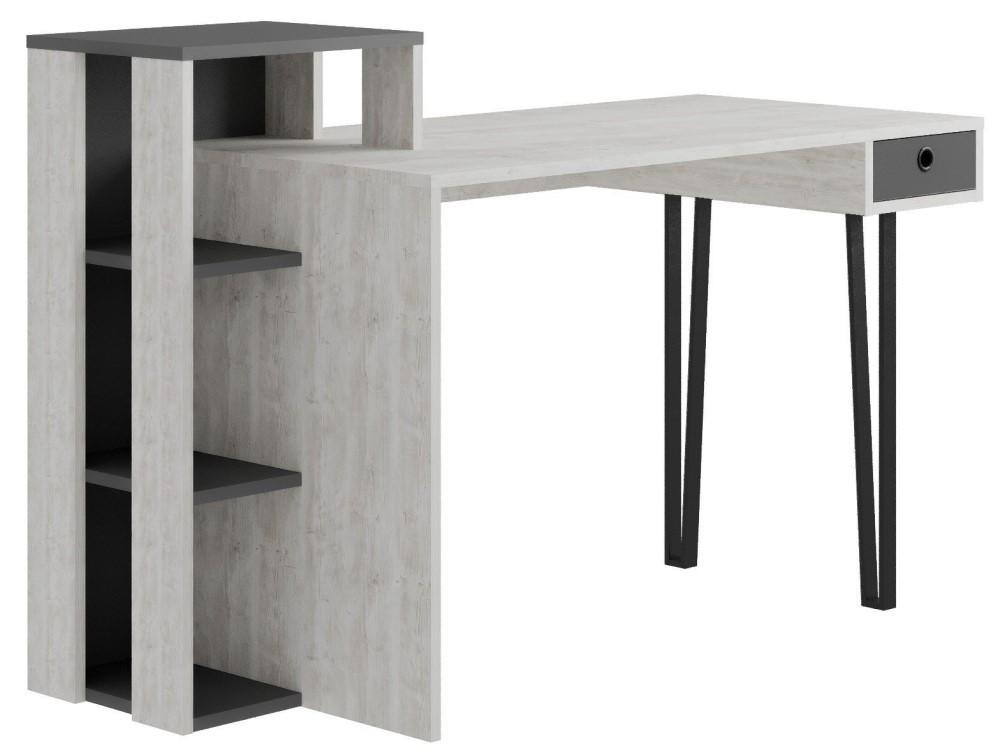 Masa de birou DECO Loyd Ancient White/Anthracite