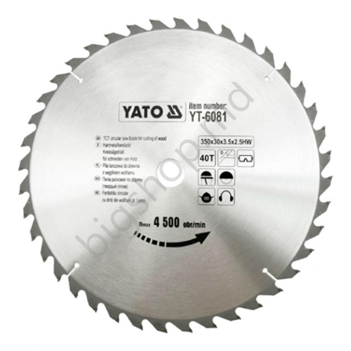 Disc de taiere Yato 350 x 30 x 3.5 x 2.5 mm
