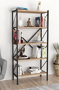 Etajera Fabulous Shelves Metal 5 sectiuni (Pine/Black)