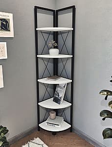 Etajera Fabulous 5 Shelves (White/Black)