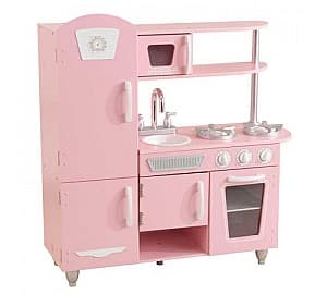 Игрушечная бытовая техника KinderKraft 53347 Vintage Play Kitchen Pink