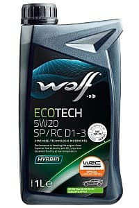 Моторное масло Wolfoil 5W20 ECOTECH D1-3 1л