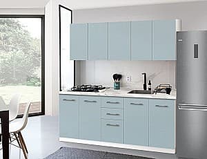 Кухонный гарнитур Modern Bono H68 2.0m (White/Blue)