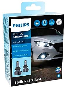 Lampă auto Philips Ultinon Pro3022 (2 buc.) (11366U3022X2)