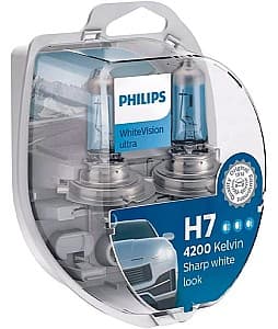 Lampă auto Philips WhiteVisionUltra +60% PX26d BL (2 buc.) (12972WVUSM)