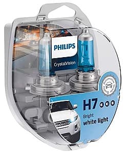 Lampă auto Philips Cristal Vision 2xH7+ W5W (2 buc.)