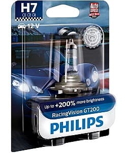 Автомобильная лампа Philips Racing Vision GT200 PX26d BL
