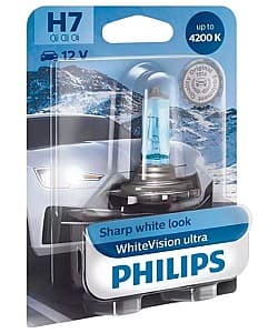 Lampă auto Philips White Vision Ultra +60% PX26d BL