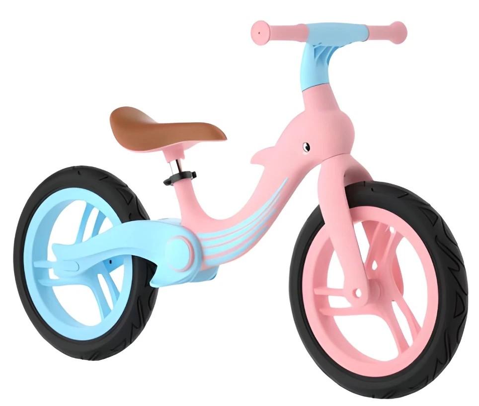 Bicicleta fara pedale 4Play Dolphin Blue-Pink