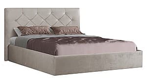 Кровать Modern Aura Kanna 92 ламельное основание 160x200 (Light Gray)