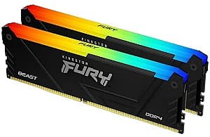 RAM Kingston Fury Beast DDR4 RGB 2x32Gb (KF432C16BB2AK2/64)
