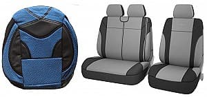 Husa pentru scaun auto Petex Ford Transit 2+1 BUS (albastru)
