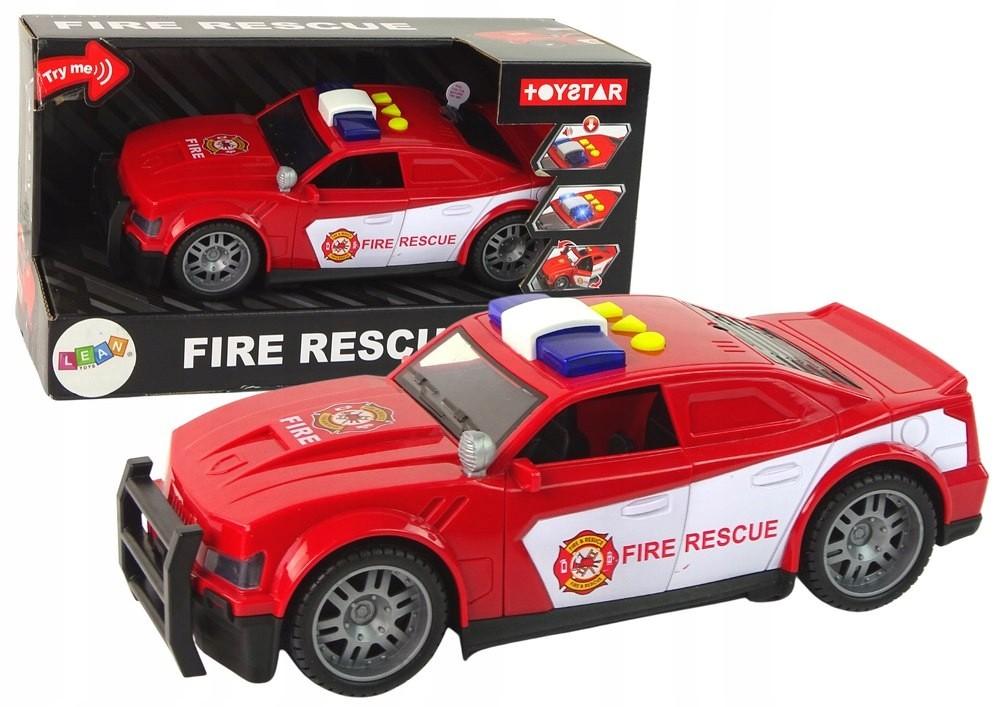 Игрушечная машина LeanToys Fire Department Red
