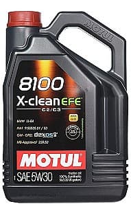 Моторное масло Motul 8100 X-Clean EFE 5W30 5L
