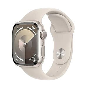 Ceas inteligent Apple Watch Series 9 41mm Starlight (MR8T3QI/A)