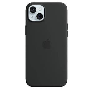 Husa pentru telefon Apple iPhone 15 Plus Silicone Case with MagSafe Black