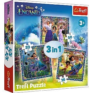 Puzzle Trefl 3in1 Heroes of the magical Encanto