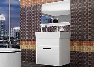 Комплект мебели для ванной Belini Korsyka 1 KOR M 1/1/W/W/0/ZW White Matt/White