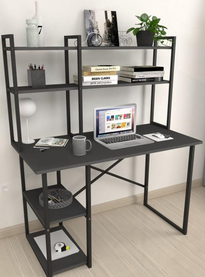 Письменный стол Fabulous с полкой (Anthracite/Black)