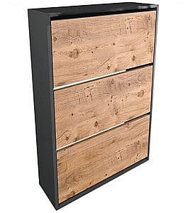 Dulap pentru incaltaminte Fabulous 3D Anthracite/Pine