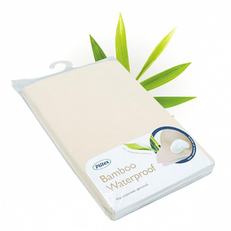 Husa pentru saltea Plitex Bamboo Waterproof Lux Oval 125x75cm