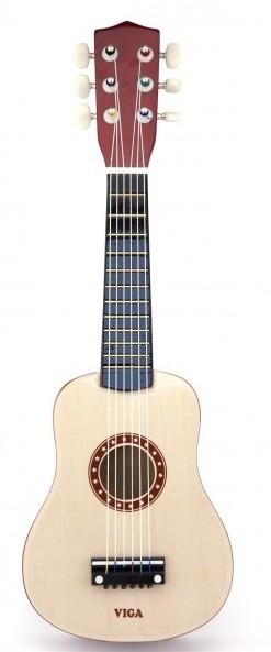 Jucarie muzicala VIGA Guitar 21 - Natural  