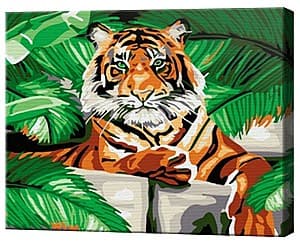 Картина по номерам Art Gallery Тигр в джунглях 20х30 см