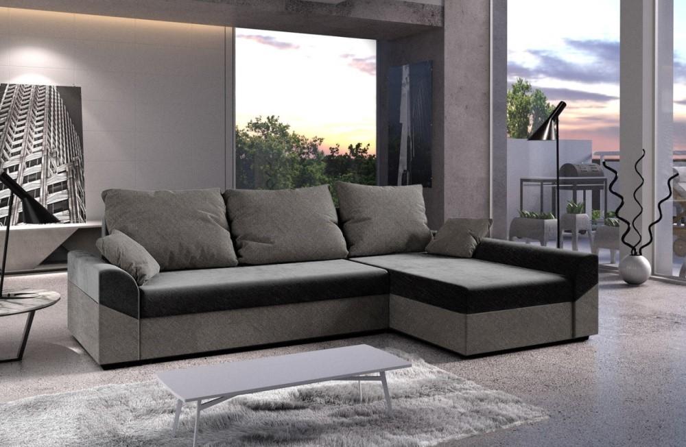 Canapea coltar Space Meble Denver L Sawana 05/Sawana 21 (Gray/Dark Gray)