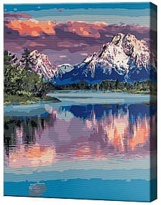 Tablou pe numere Art Gallery Lacul din munți, 40x50 cm