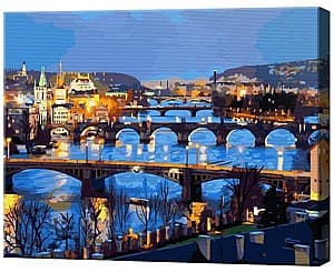 Tablou pe numere Art Gallery Oraș pe râu, 40x50 cm