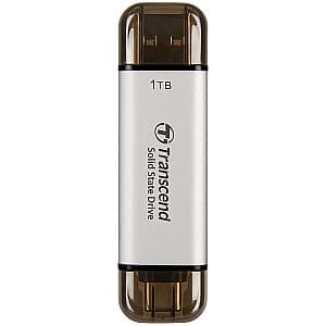 Флеш память USB Transcend ESD310S 1TB Silver