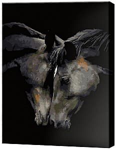 Tablou pe numere Art Gallery Tandrețea cailor, 40x50 cm