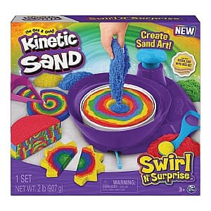 Set de jucarii Spin Master Nisip Kinetic Swirl and Surprise