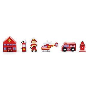 Set de jucarii VIGA Train Set Accessory - Fire Station (50815)