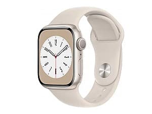 Ceas inteligent Apple Watch Series 8 41 mm Starlight MNP63GK