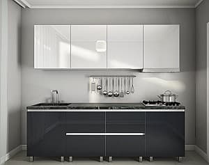 Кухонный гарнитур PS Гола-2 2.4 м High Gloss Black