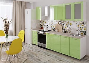 Кухонный гарнитур PS Lena 2 m High Gloss Green