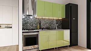 Кухонный гарнитур PS Мини (High Gloss) 1.6 m Green