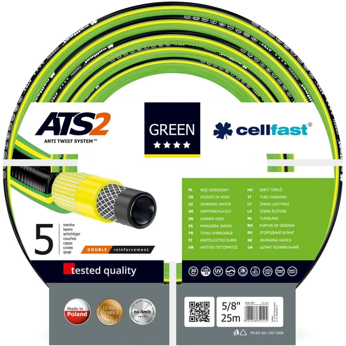 Furtun de apa Cellfast Green ATS 2 25m (34835)