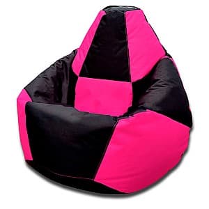 Кресло мешок Beanbag Pear Chess XXL Black Pink