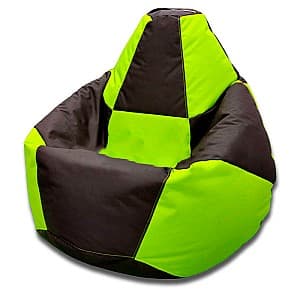 Кресло мешок Beanbag Pear Chess XL Black Green