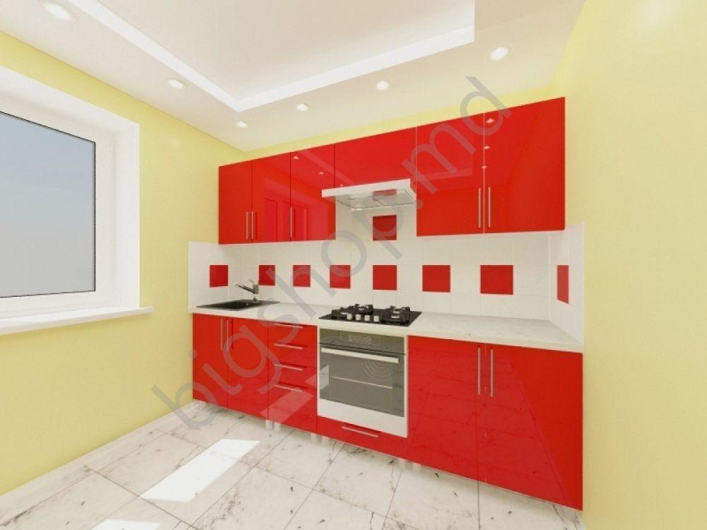 Set mobila bucatarie PS Iulia 2.6m Red (2)