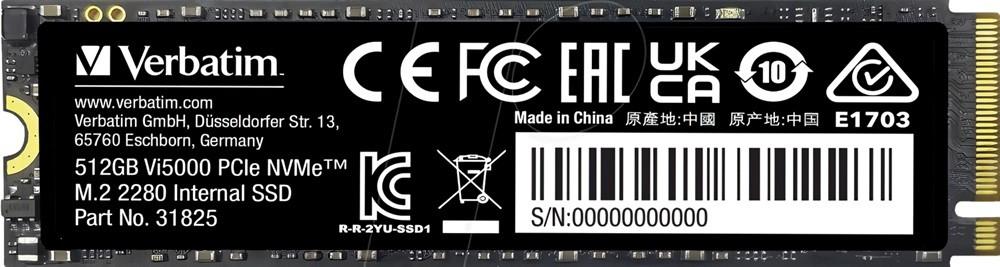 SSD накопитель Verbatim Vi5000 1TB (VI5000-1TB-31826)