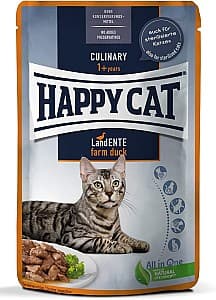 Hrana umeda pentru pisici Happy Cat Culinary Meat in Sauce LandEnte 85 g